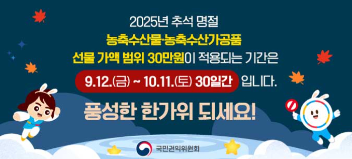 명절 청탁금지법